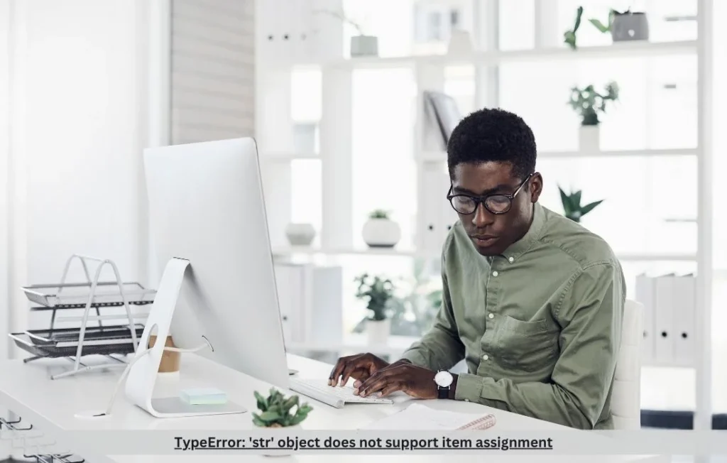 TypeError: ‘str’ object does not support item assignment